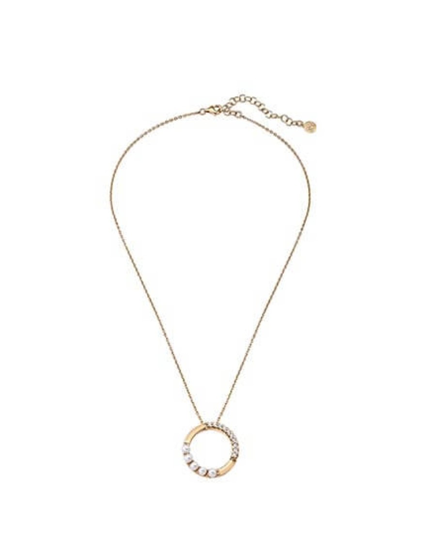 Jewelry MAJORICA Pendants With Chain | Golden Silver Pendant Pirouette