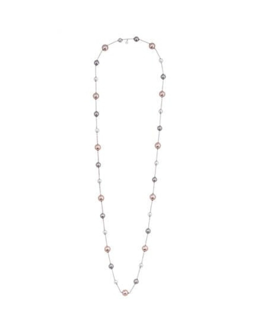 Jewelry MAJORICA Pearl Chain Necklaces | Necklace Ilusion White, Nuage And Pink Pearls